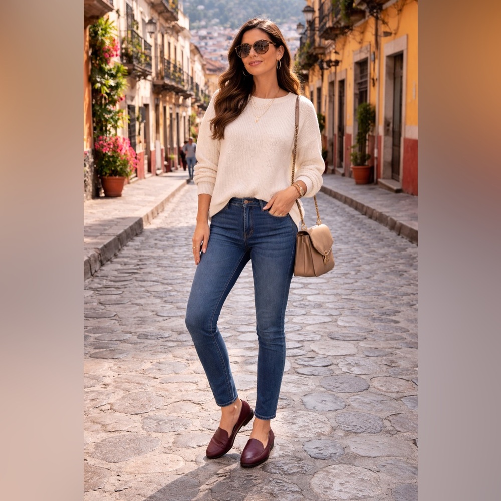 Burgundy Loafer Flats | Classic Slip-On Comfort Shoes | Size 7 1/2M